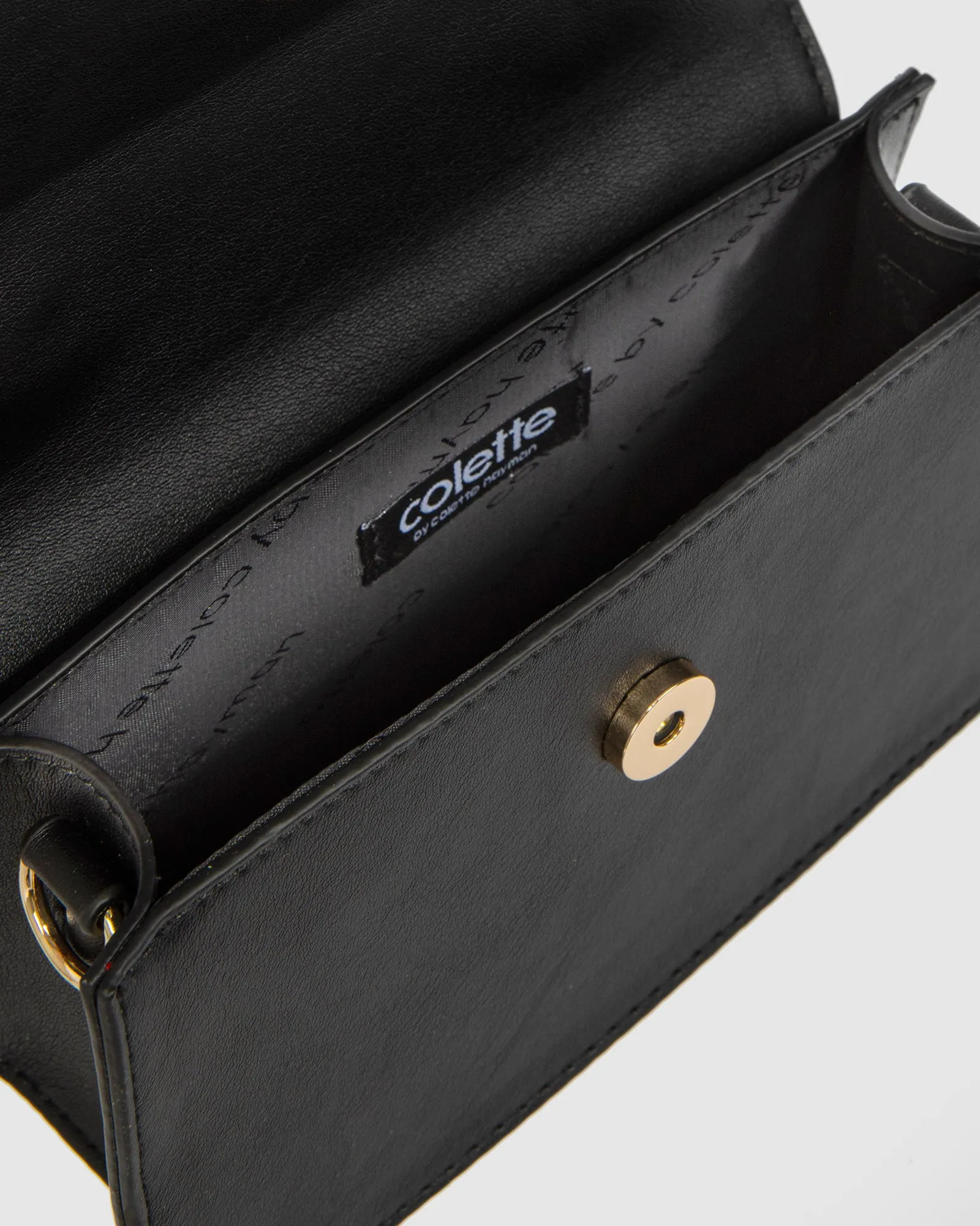 Black Luna Flap Top Handle Bag sold by Collete Hayman product image thumbnail 5