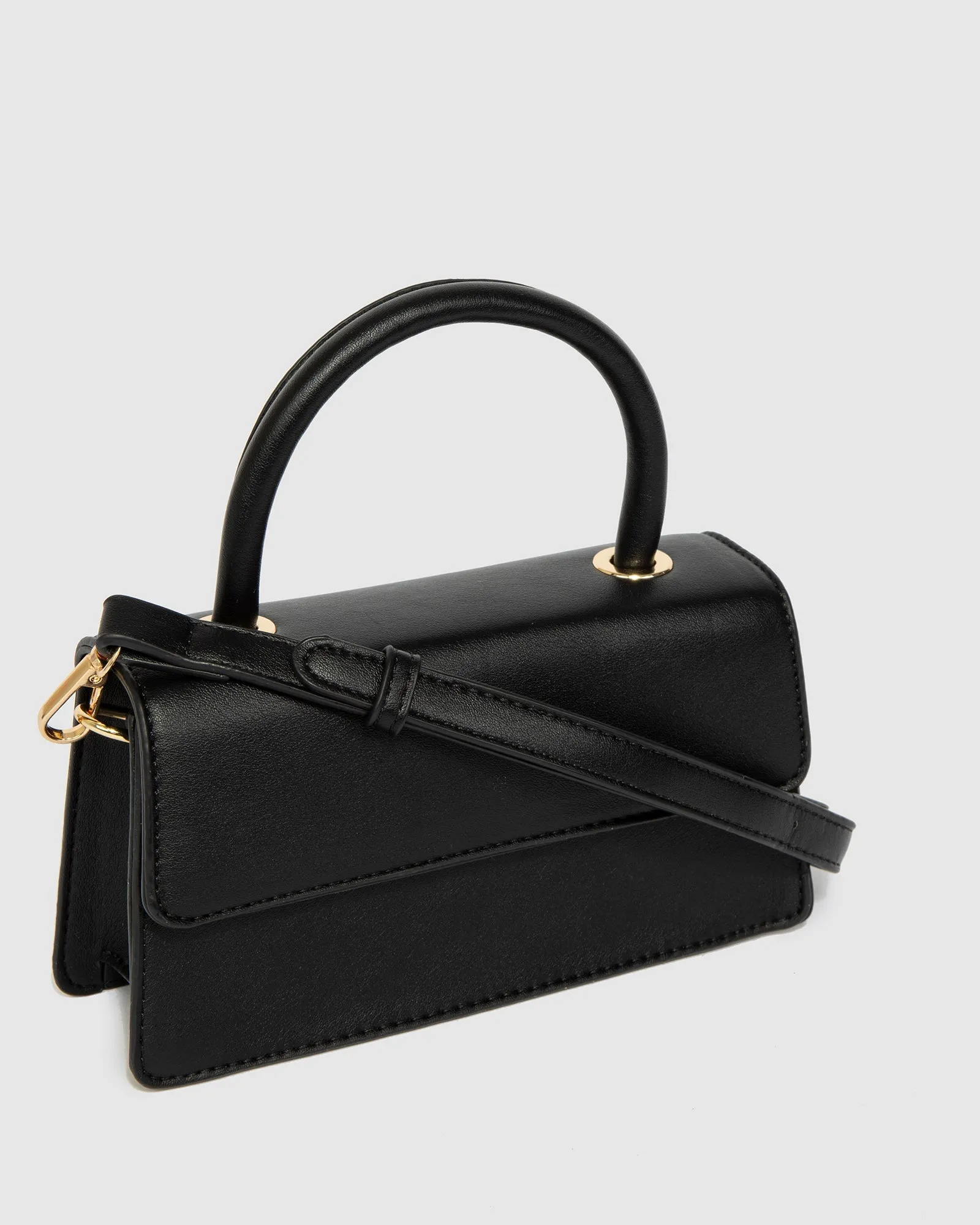 Black Luna Flap Top Handle Bag sold by Collete Hayman product image thumbnail 2