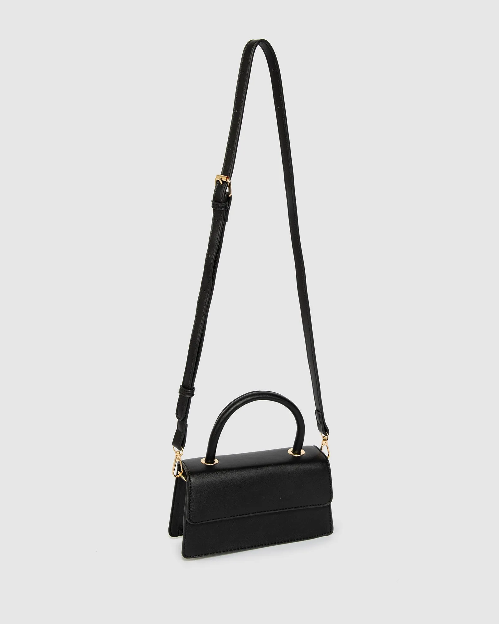 Black Luna Flap Top Handle Bag sold by Collete Hayman product image thumbnail 3