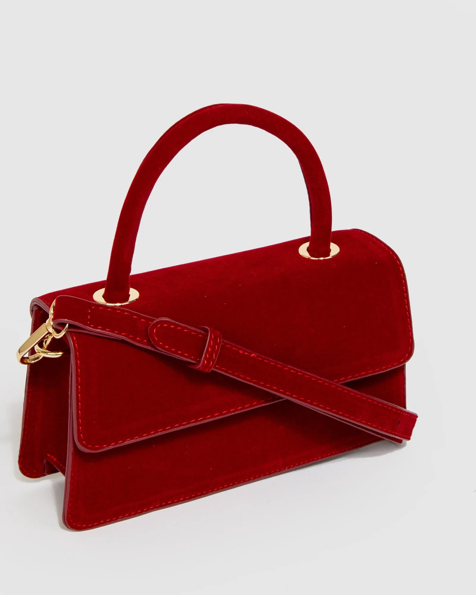 Red Luna Flap Top Handle Bag sold by Collete Hayman product image thumbnail 2