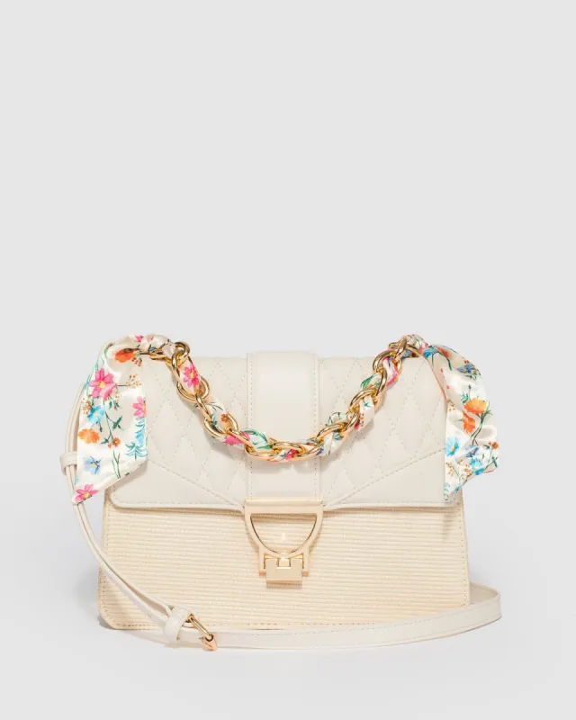 Ivory Rachel Scarf Crossbody Bag sold by Collete Hayman
