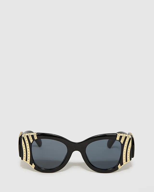 Gold Embellished Chunky Sunglasses sold by Collete Hayman