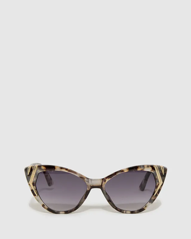 Gold Embellished Cat Eye Sunglasses sold by Collete Hayman