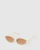 Gold & Brown Cat Eye Sunglasses sold by Collete Hayman