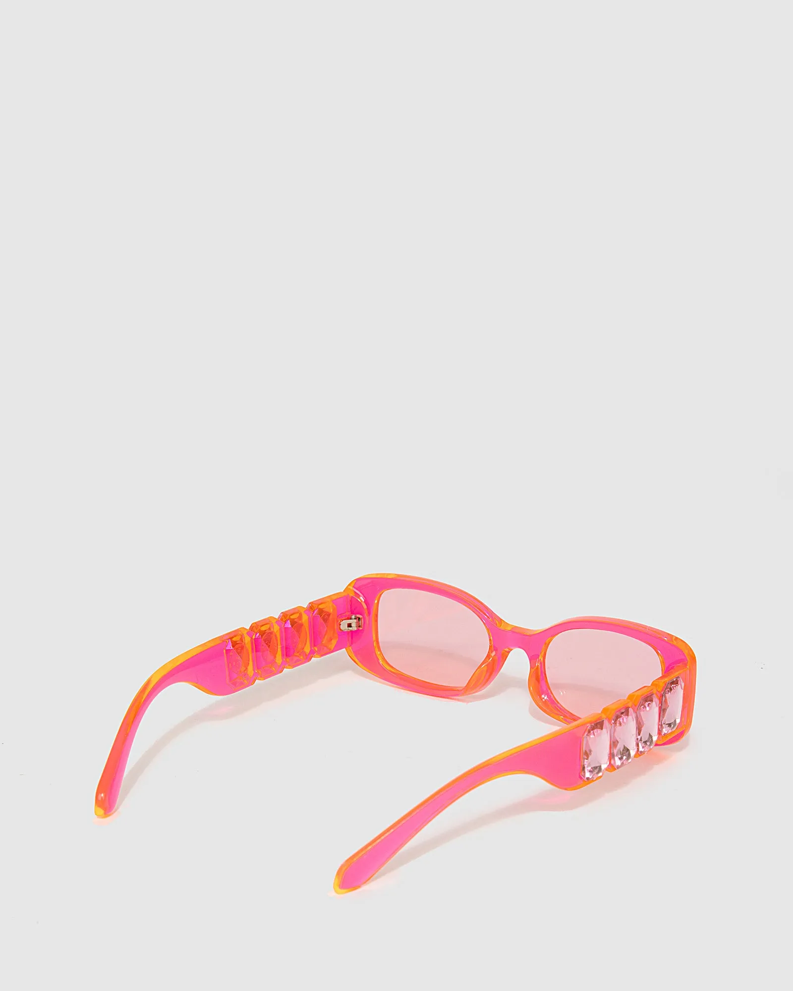 Crystal Sunglasses - Transparent Pink sold by Collete Hayman product image thumbnail 3