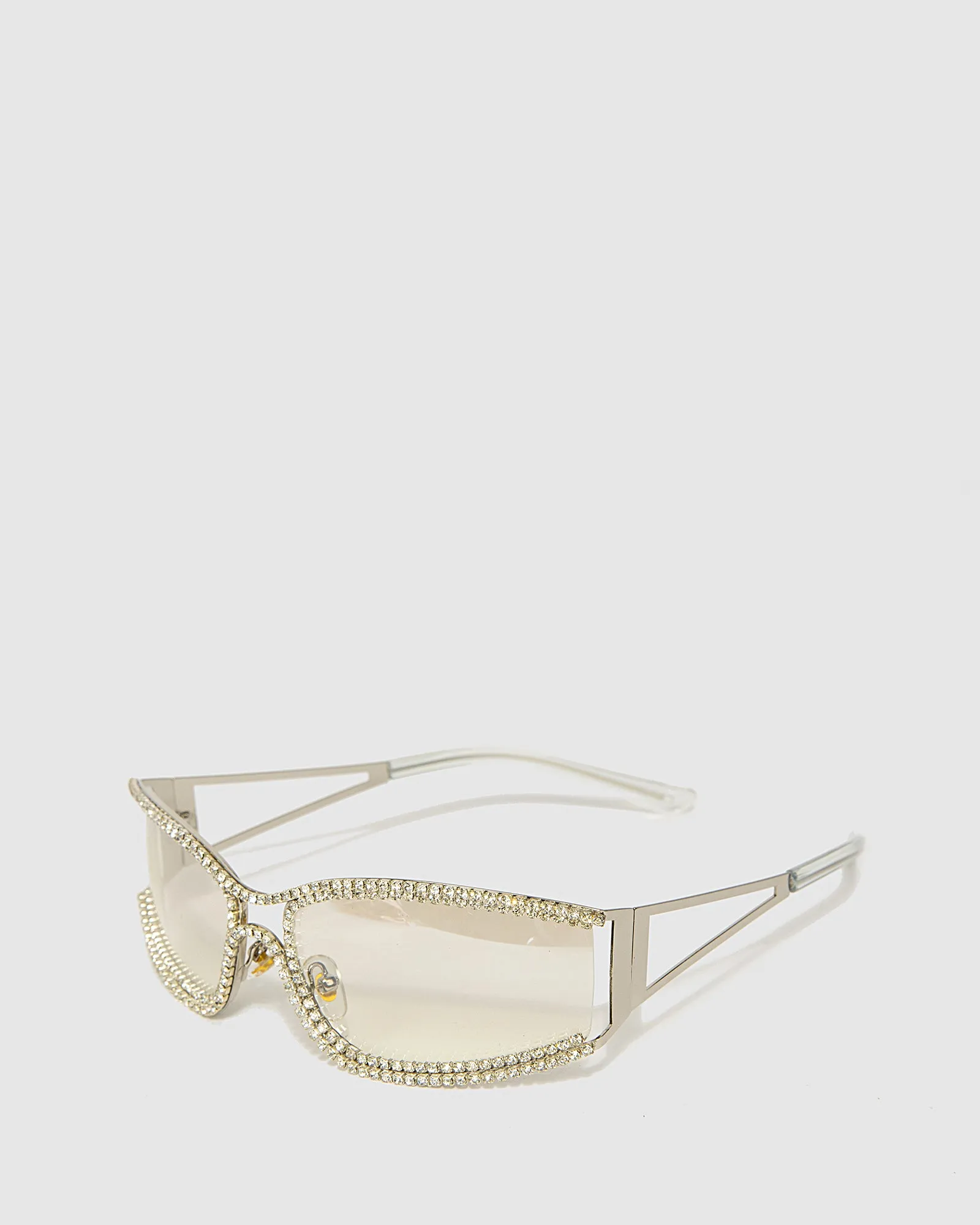 Crystal Speedy Sunglasses - Silver sold by Collete Hayman product image thumbnail 2