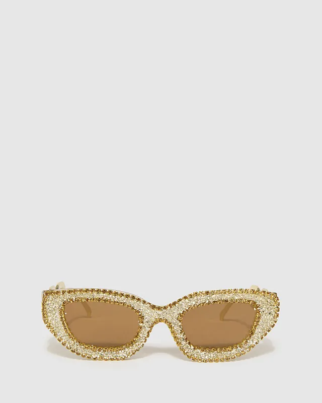 Crystal Chain Detail Sunglasses sold by Collete Hayman