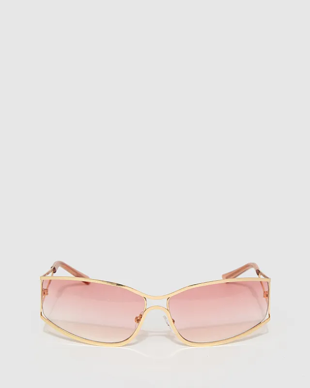 Curved Ombre Speedy Sunglasses - Pink sold by Collete Hayman