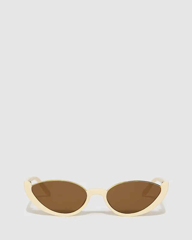 Cateye Open Frame Sunglasses - Ivory sold by Collete Hayman