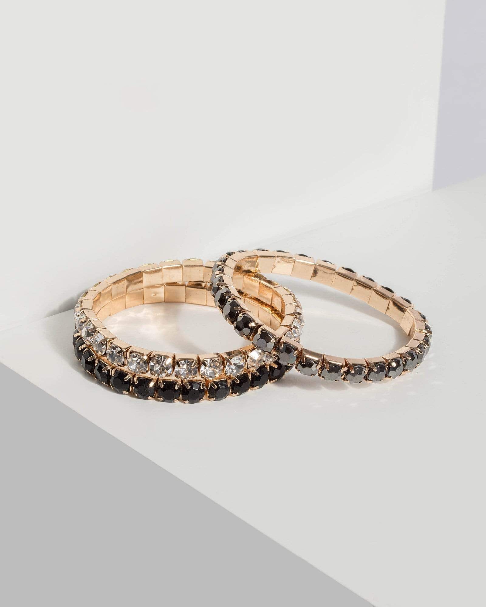 Multi Crystal Band Bracelet Set sold by Collete Hayman