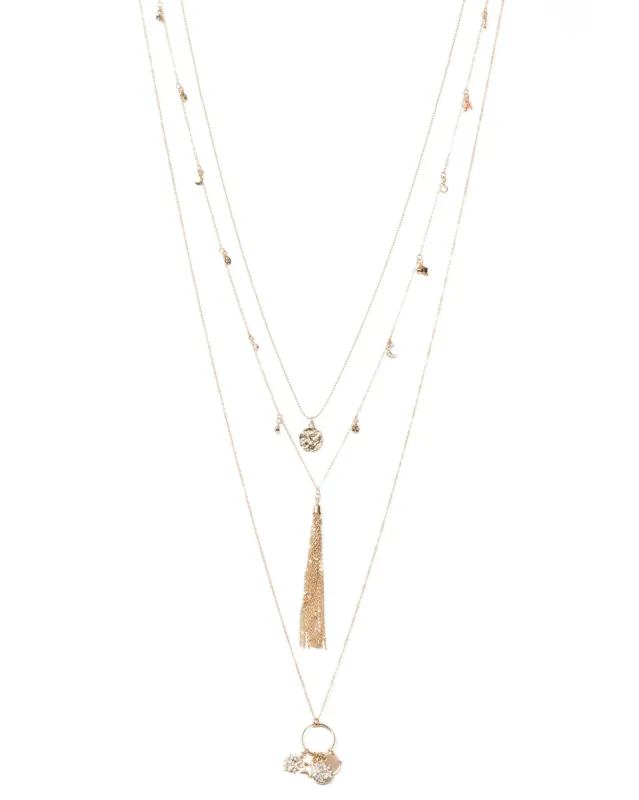 Celestial Charm Tassel Necklace sold by Collete Hayman