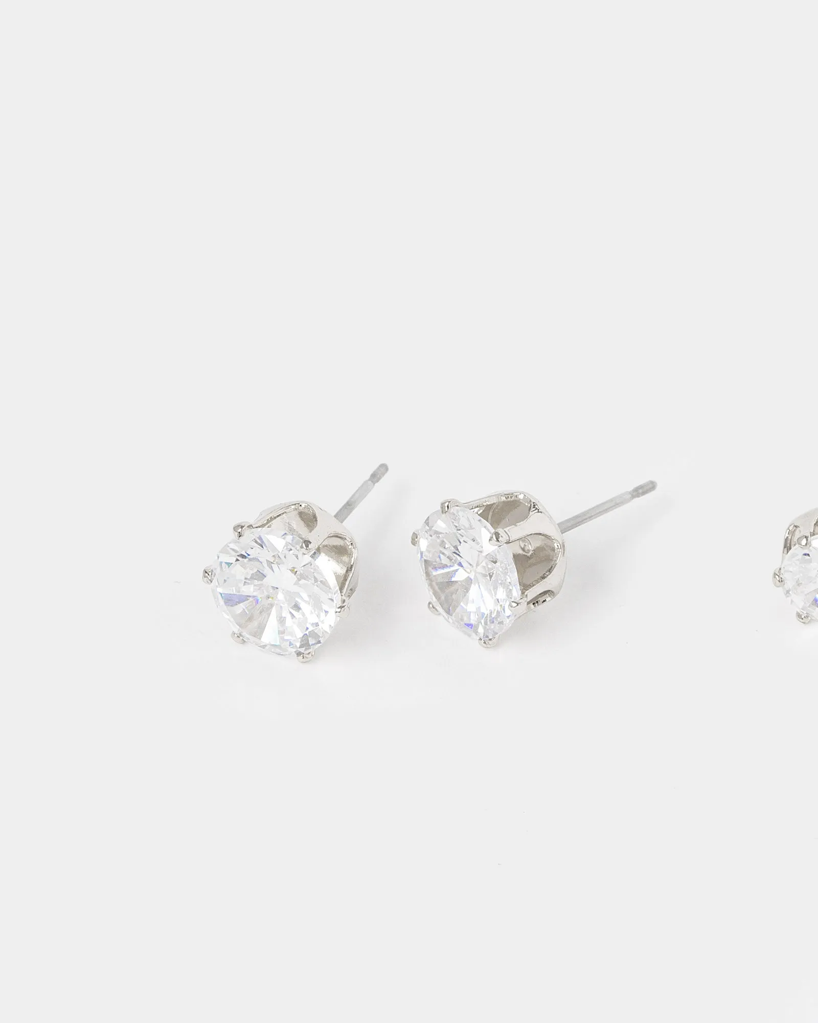 Silver 3 Pack Round Stud Earrings sold by Collete Hayman product image thumbnail 2