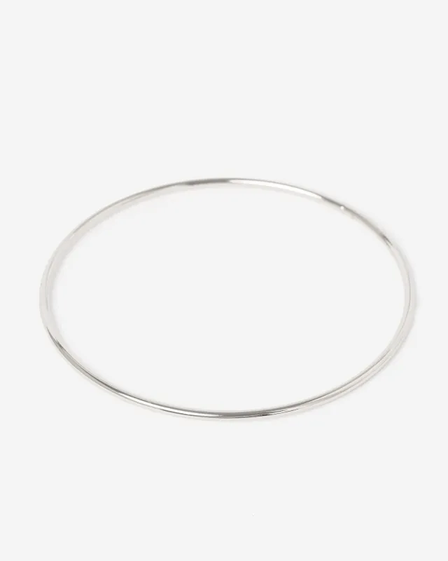 Silver Thin Metal Bangle Bracelet sold by Collete Hayman