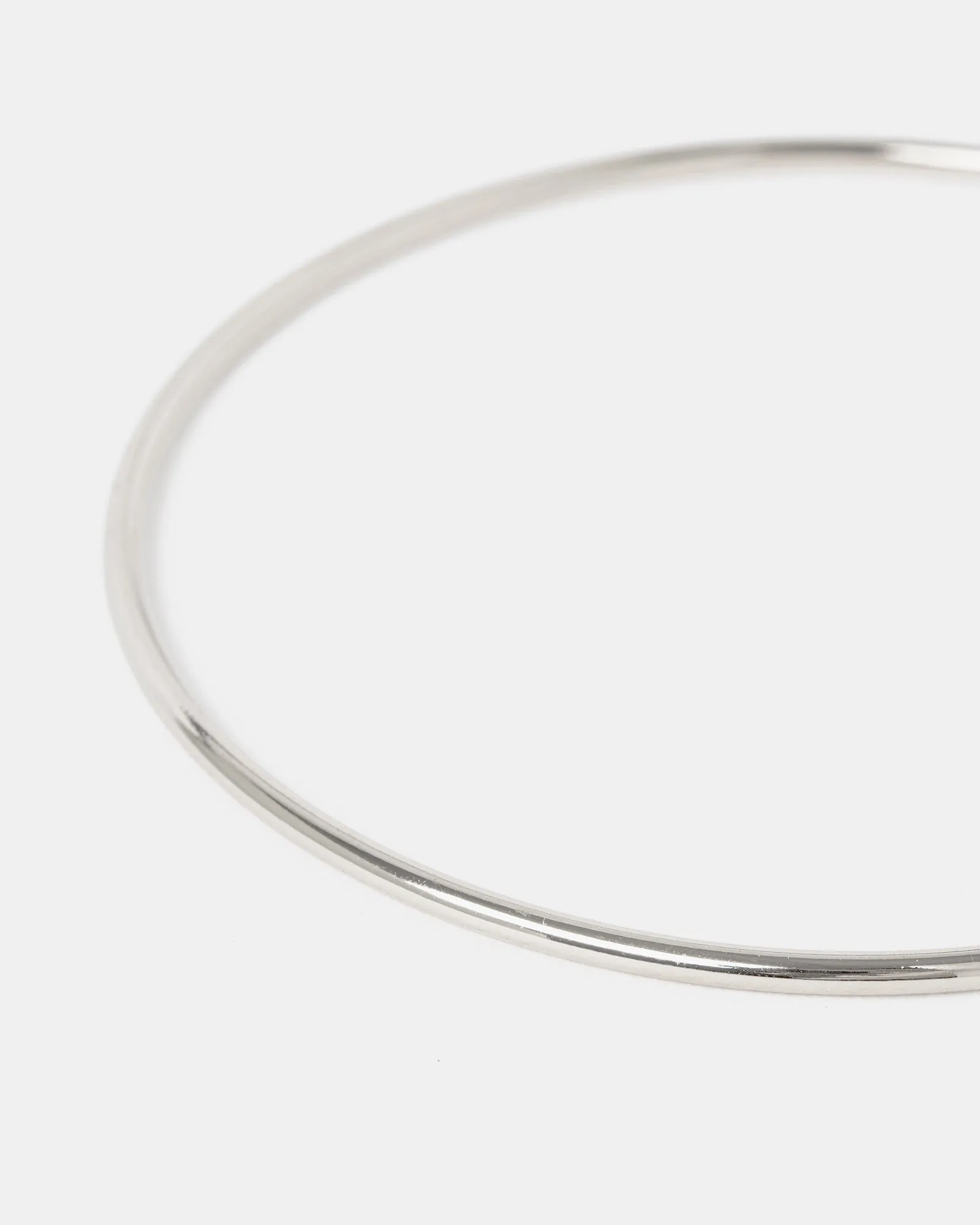 Silver Thin Metal Bangle Bracelet sold by Collete Hayman product image thumbnail 2