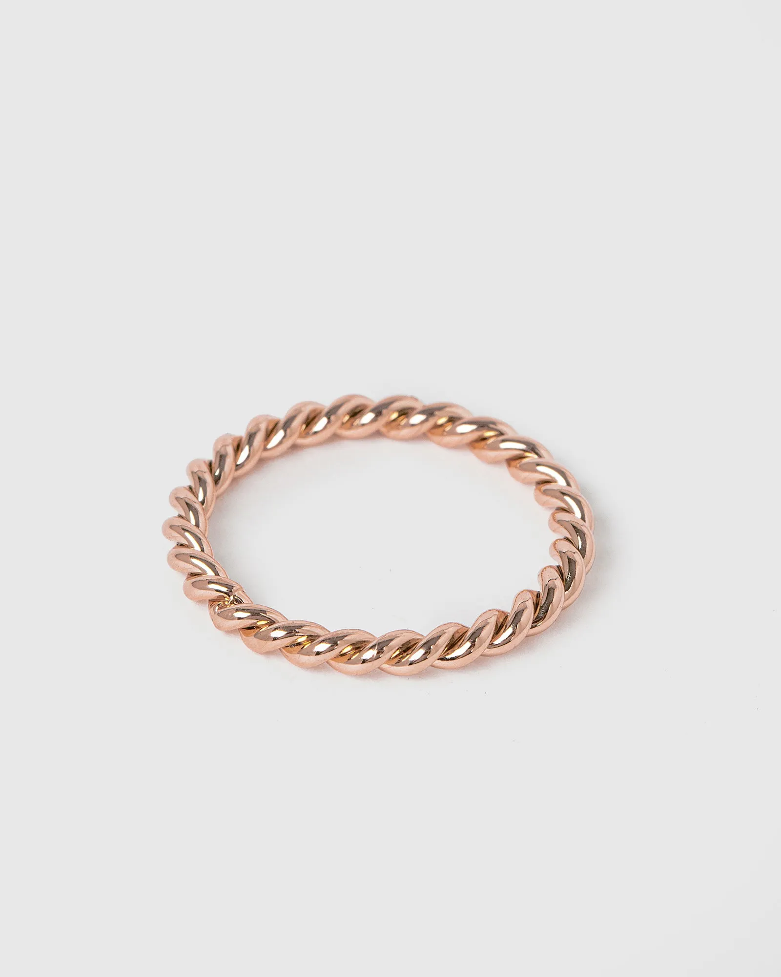 Rose Gold Thin Twist Ring sold by Collete Hayman product image thumbnail 2