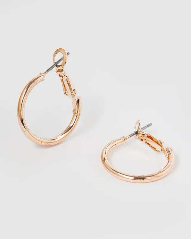 Rose Gold Fine Hoop Earrings sold by Collete Hayman