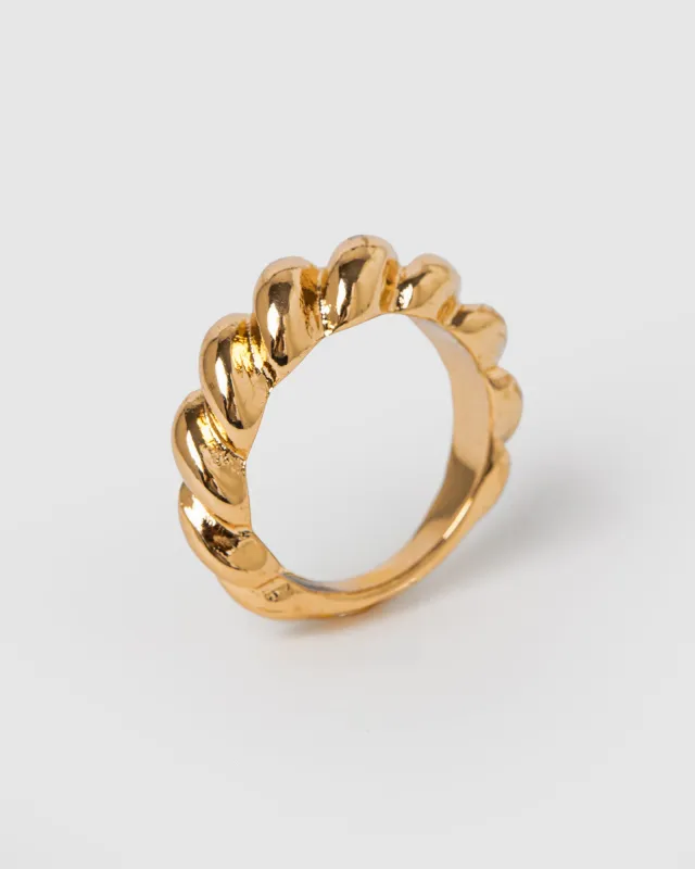 Gold Thick Twist Ring sold by Collete Hayman