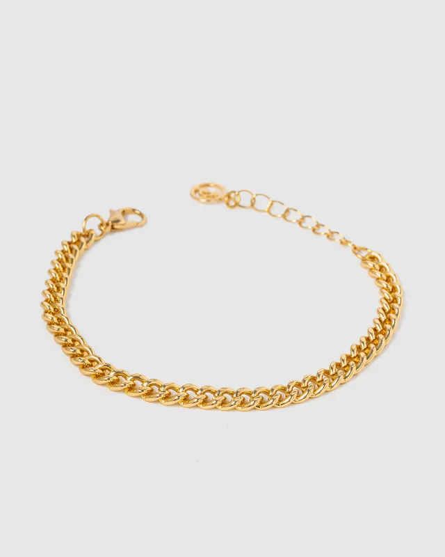 Gold Linked Chain Bracelet sold by Collete Hayman