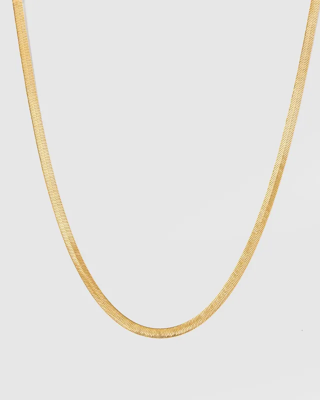 Gold Thick Snake Chain Necklace sold by Collete Hayman