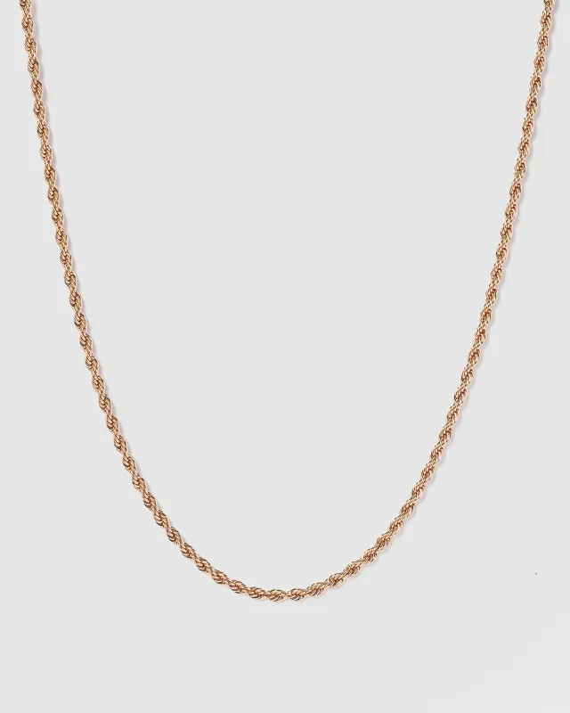 Rose Gold Thin Rope Chain Necklace sold by Collete Hayman