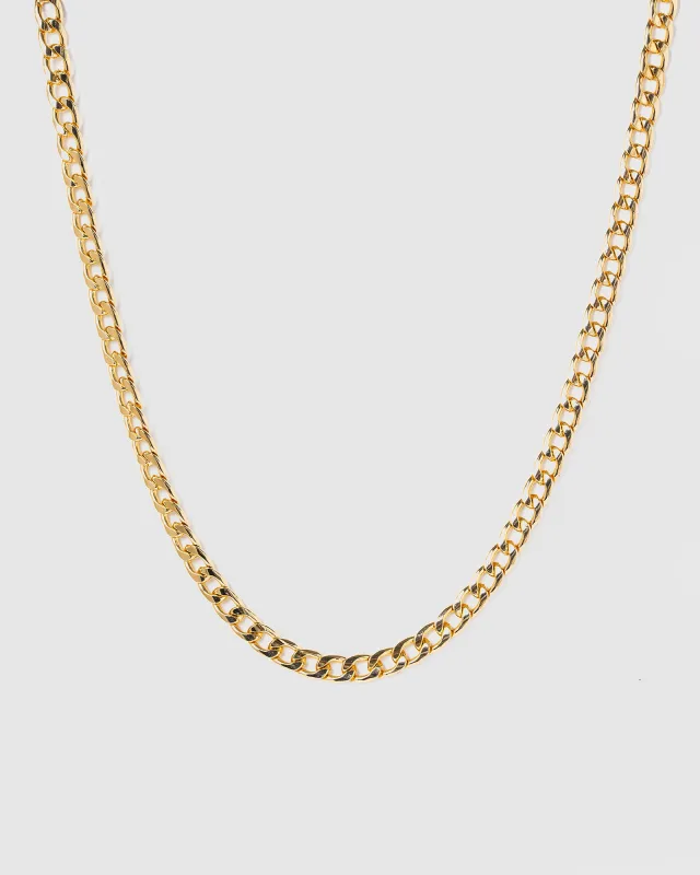 Gold Curb Chain Necklace sold by Collete Hayman