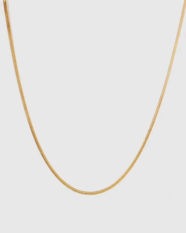 Gold Snake Chain Necklace sold by Collete Hayman