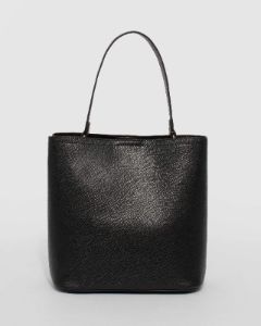 Black Melanie Medium Bucket Bag sold by Collete Hayman