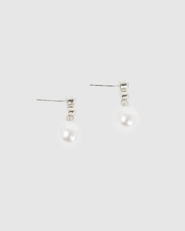 Crystal And Pearl Earrings sold by Collete Hayman