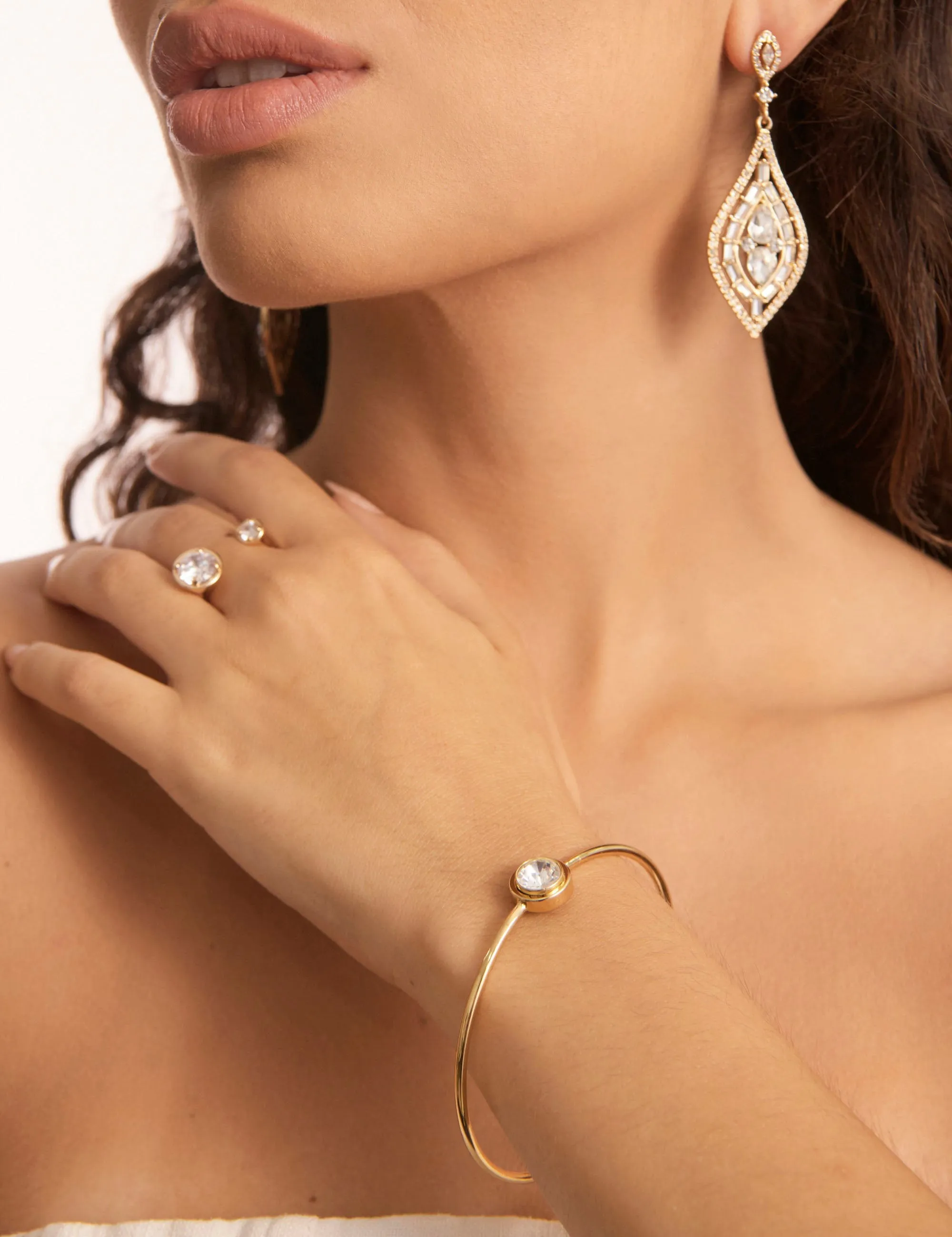 DUO CRYSTAL STONE SET RING sold by Collete Hayman product image thumbnail 3