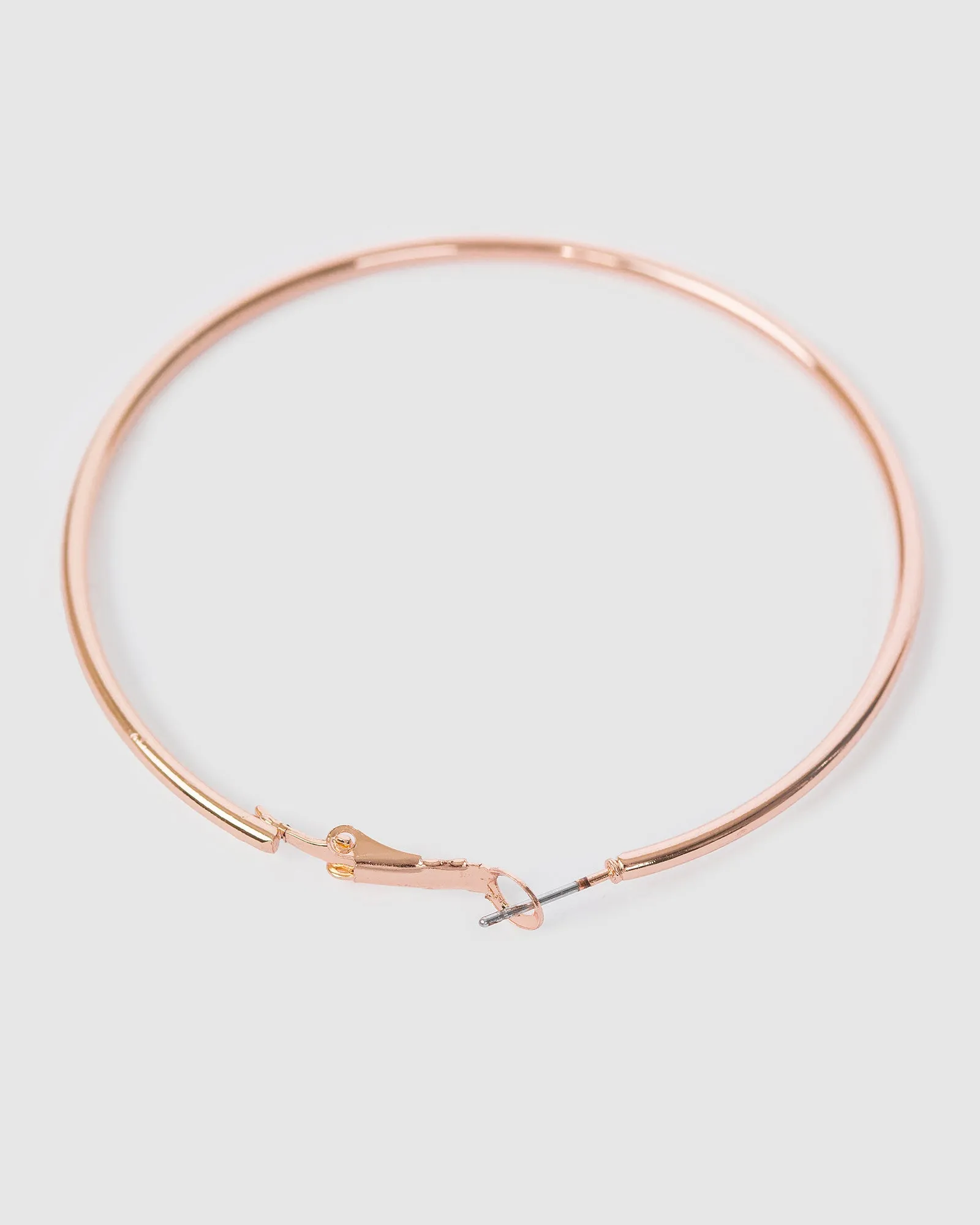 Rose Gold Fine Hoops Earrings - 60mm sold by Collete Hayman product image thumbnail 3