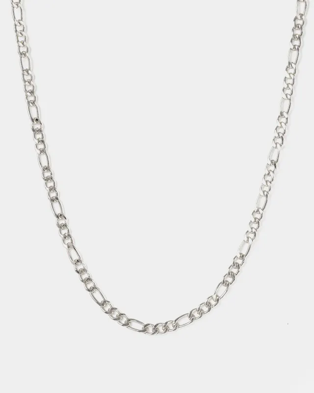 Silver Figaro Chain Necklace sold by Collete Hayman