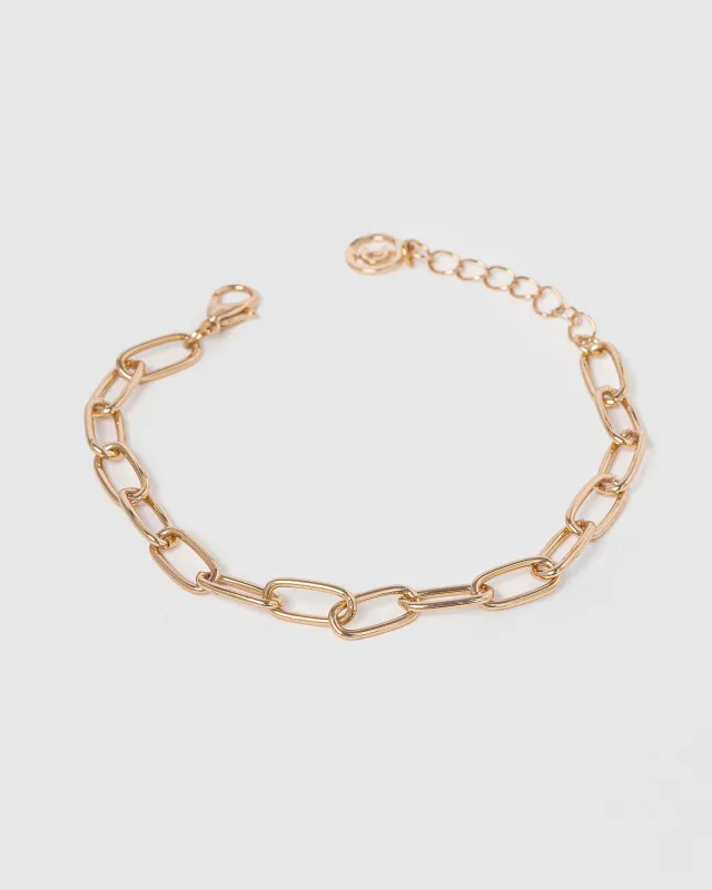 Rose Gold Paperclip Chain Bracelet sold by Collete Hayman
