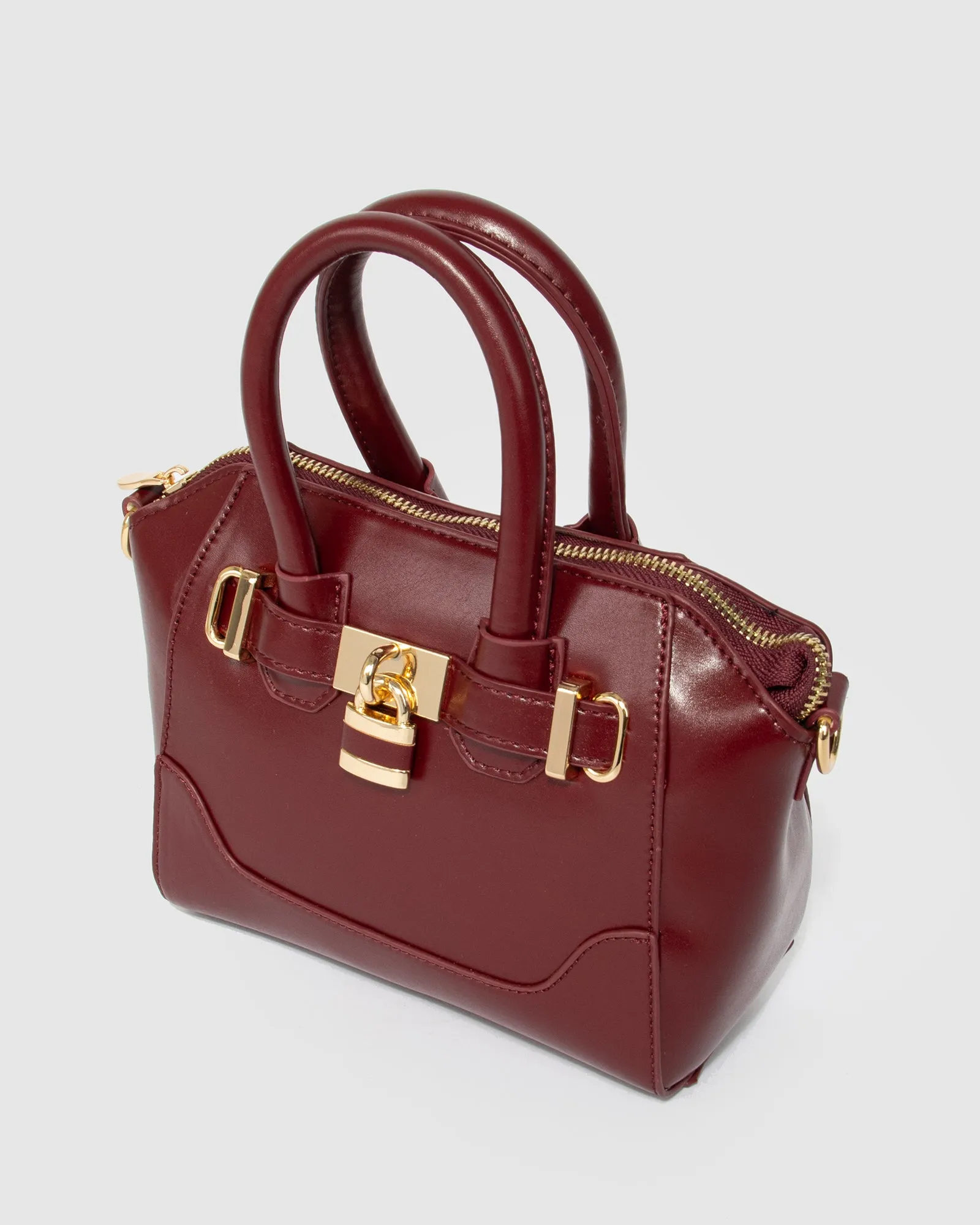 Berry Frankie Lock Tote Bag sold by Collete Hayman product image thumbnail 4