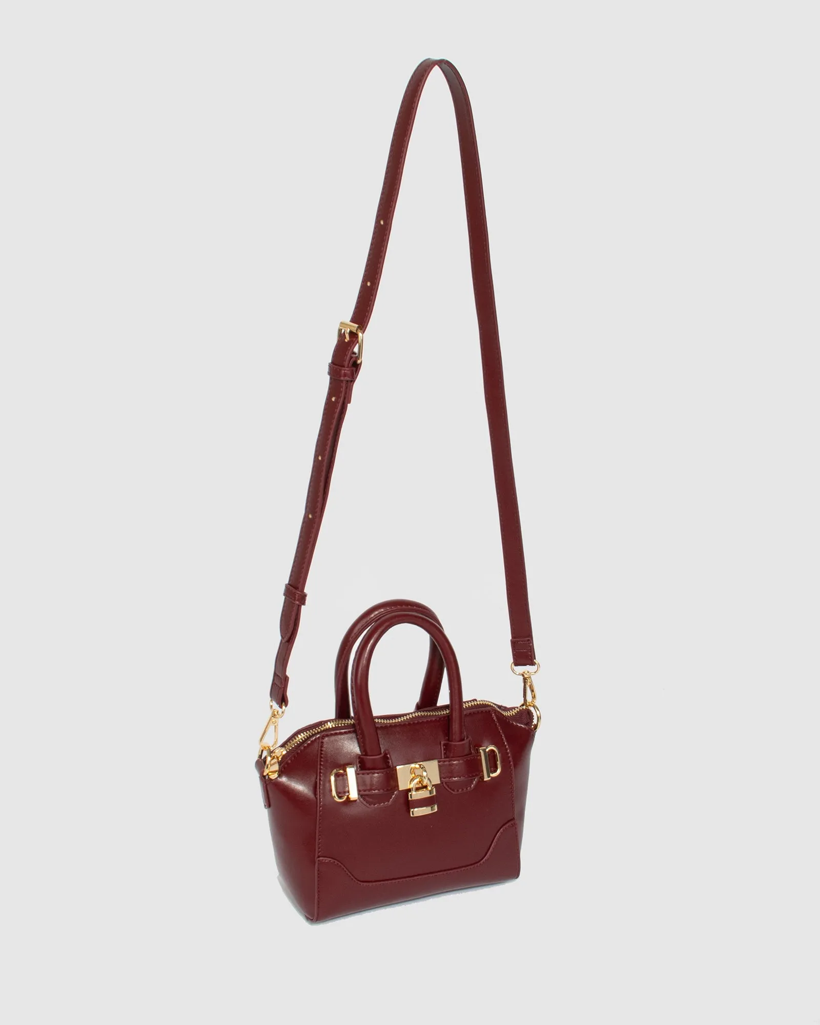 Berry Frankie Lock Tote Bag sold by Collete Hayman product image thumbnail 3
