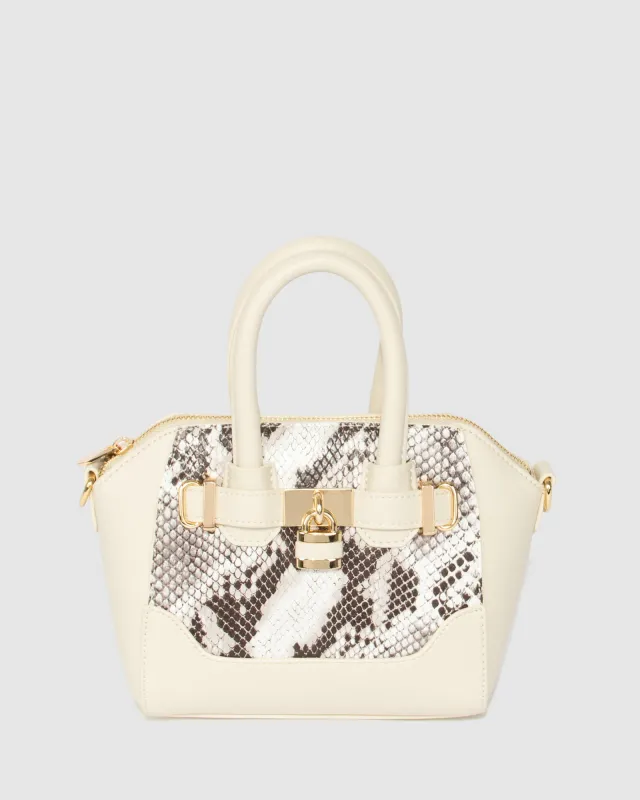 Python Frankie Lock Tote Bag sold by Collete Hayman