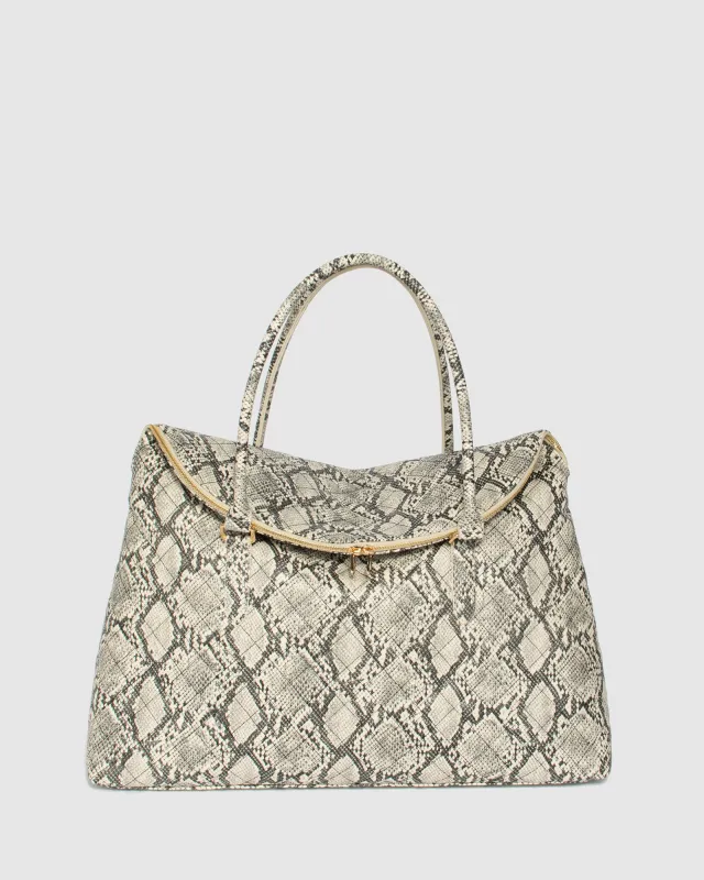 Python Ailiey Quilted Zip Top Weekender Bag sold by Collete Hayman
