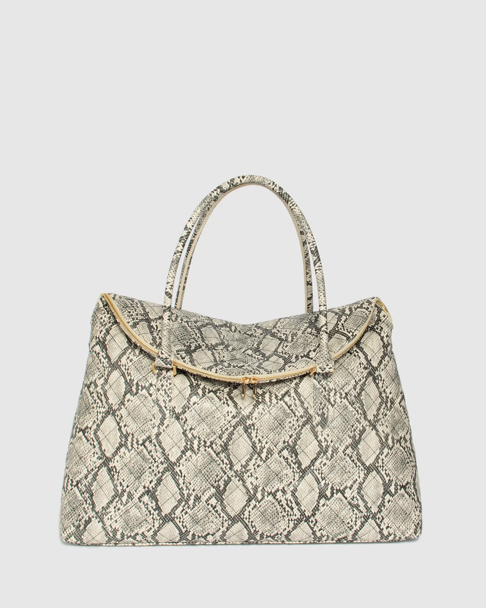 Python Ailiey Quilted Zip Top Weekender Bag sold by Collete Hayman