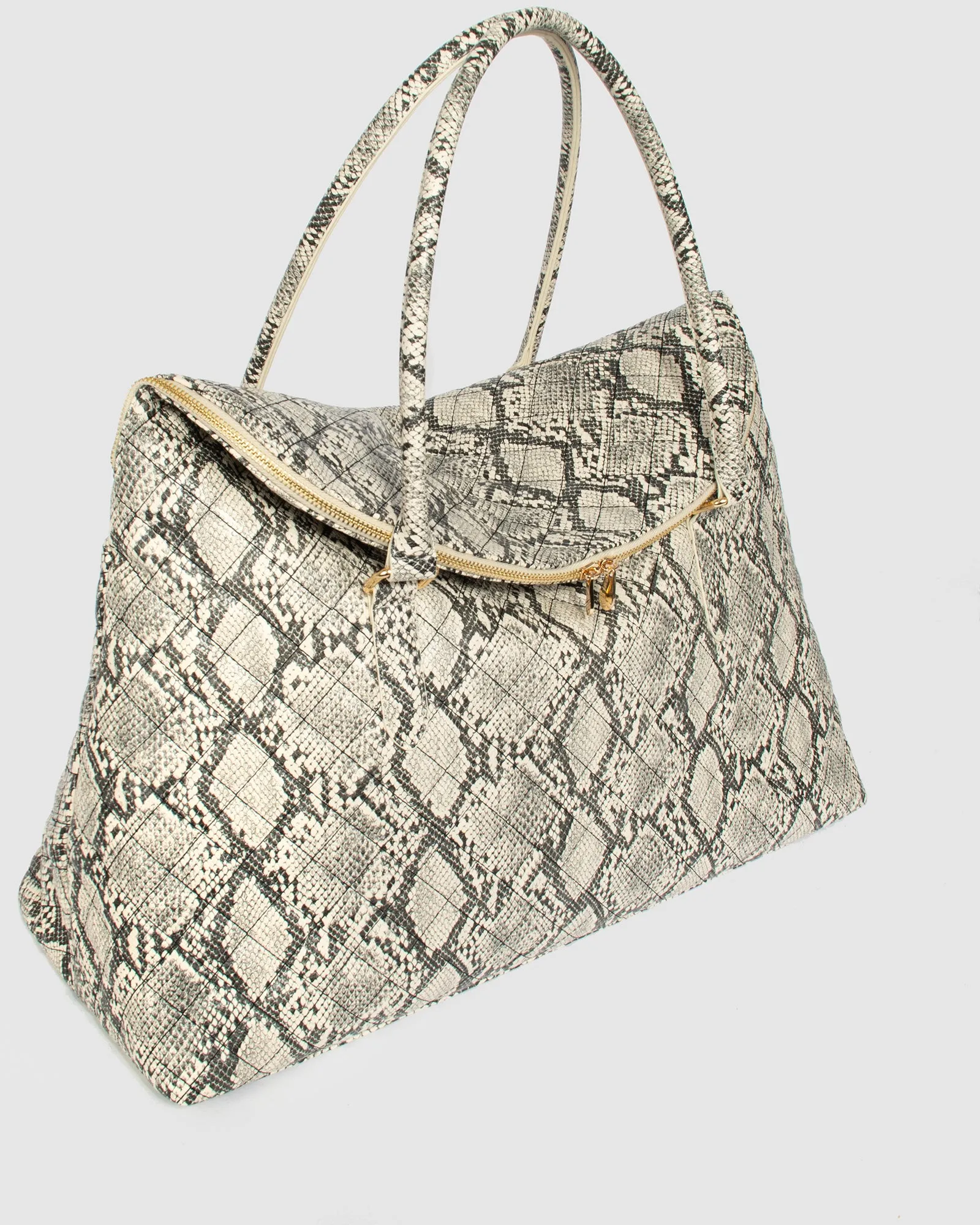 Python Ailiey Quilted Zip Top Weekender Bag sold by Collete Hayman product image thumbnail 2