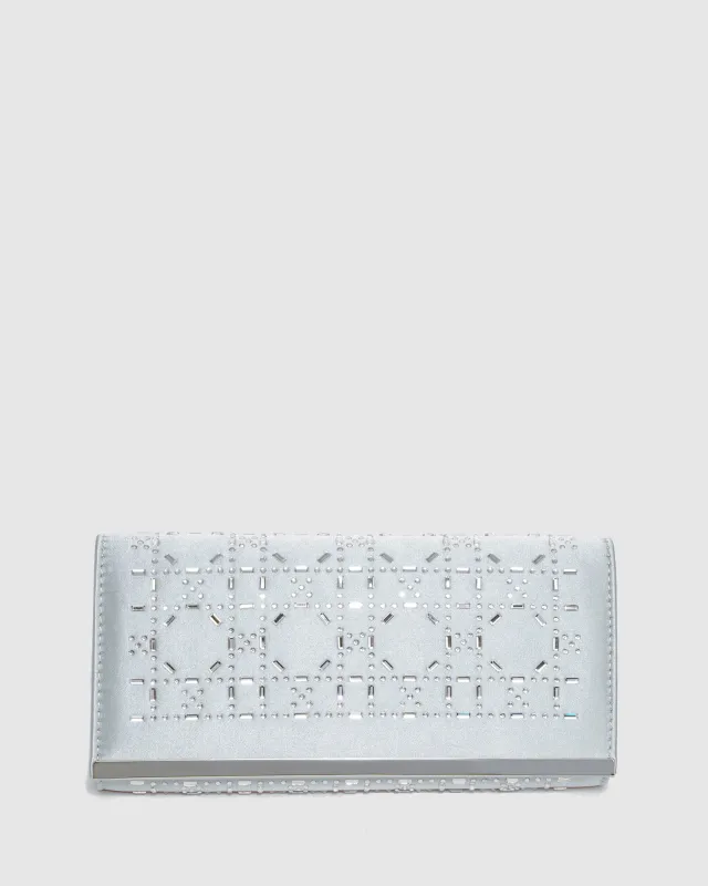 Silver Alyce Clutch Bag sold by Collete Hayman