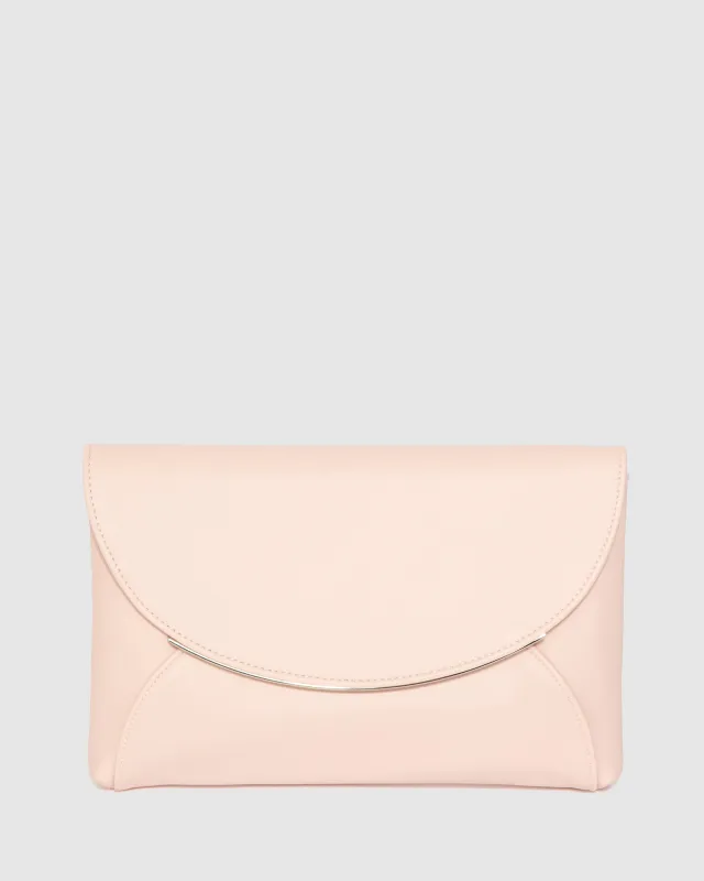 Pink Dalila Envelope Clutch Bag sold by Collete Hayman