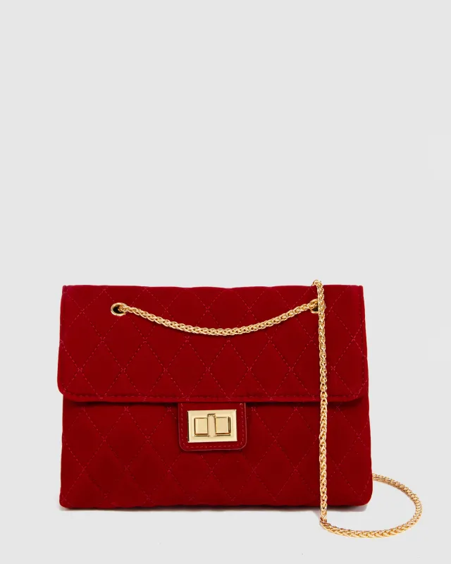 Red Zion Quilt Crossbody Bag made by Collete Hayman