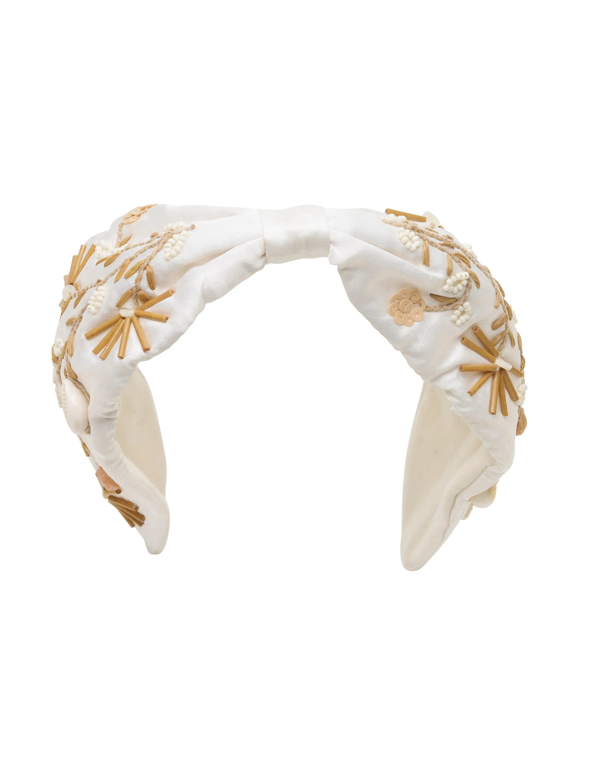 COASTAL BEADED WIDE KNOT HEADBAND sold by Collete Hayman