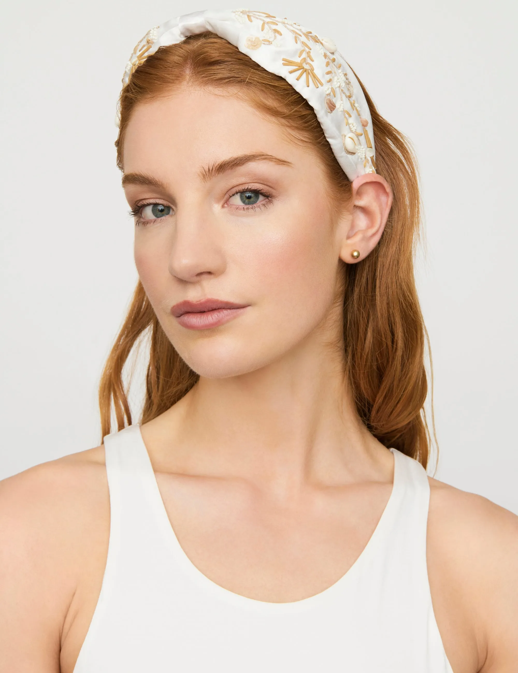 COASTAL BEADED WIDE KNOT HEADBAND sold by Collete Hayman product image thumbnail 2