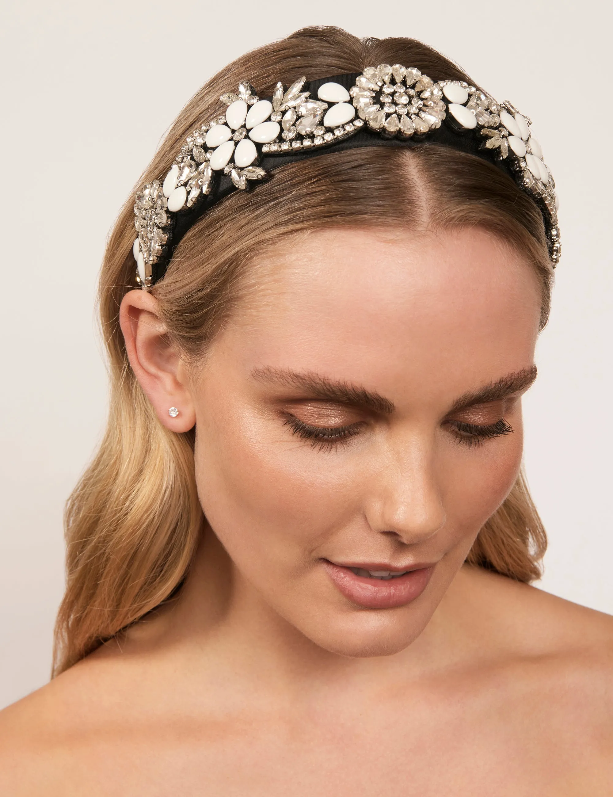FLORA EMBELLISHED WIDE HEADBAND sold by Collete Hayman product image thumbnail 5