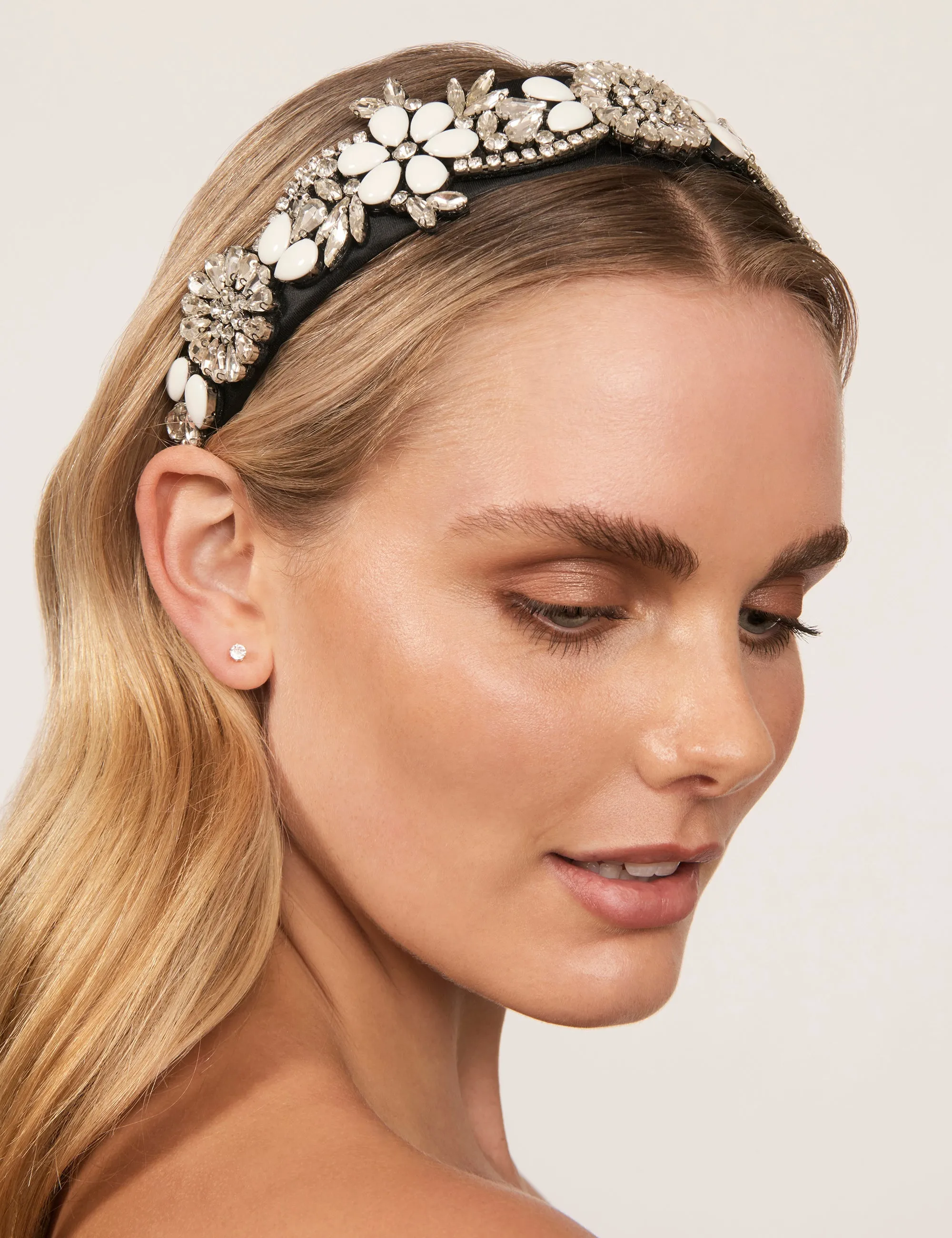FLORA EMBELLISHED WIDE HEADBAND sold by Collete Hayman product image thumbnail 2