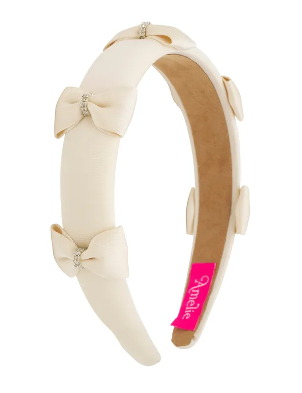 MINI BOWS AND STONES HEADBAND sold by Collete Hayman