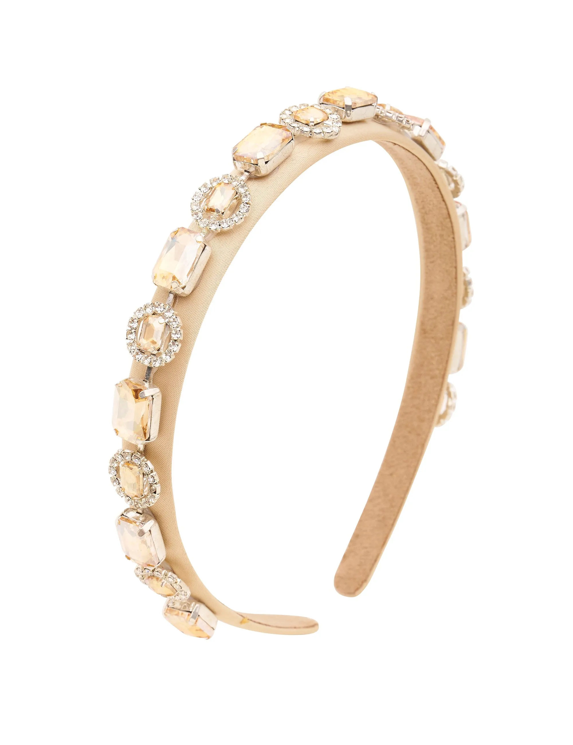 Champagne Bejewelled Narrow Headband sold by Collete Hayman product image thumbnail 3