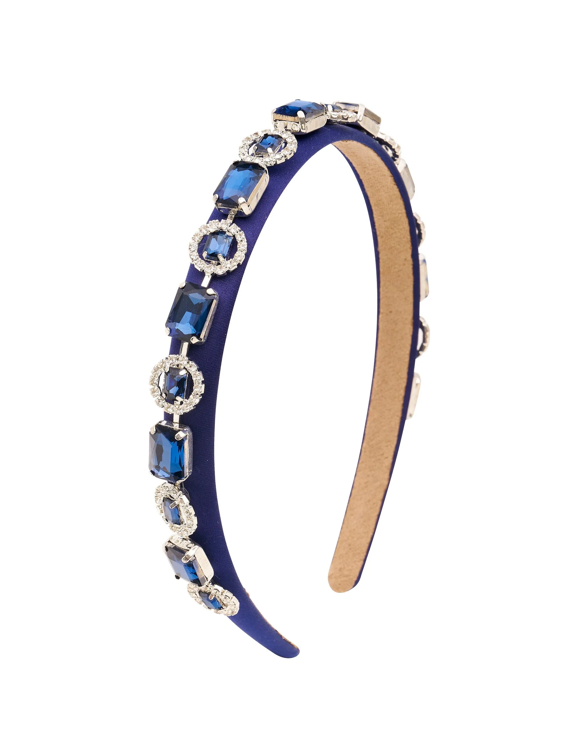 Navy Bejewelled Narrow Headband sold by Collete Hayman product image thumbnail 3