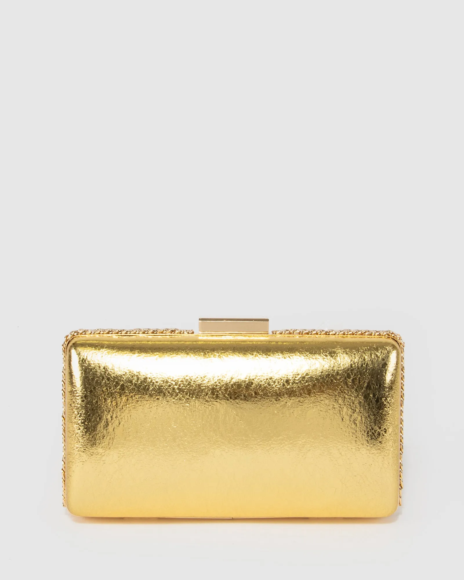 Gold Steph Chain Clutch sold by Collete Hayman