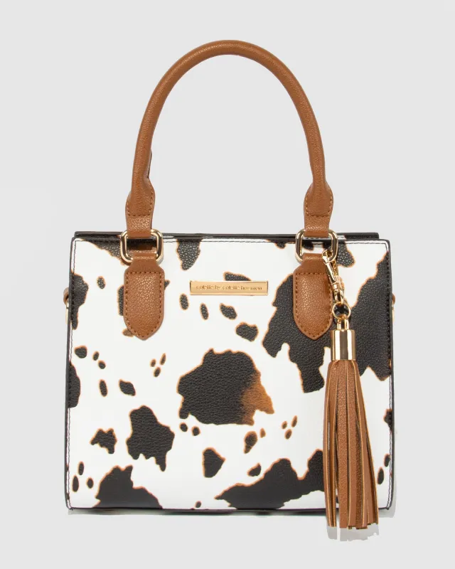 Print Sia Mini Tassel Tote sold by Collete Hayman